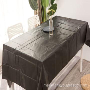 Pepejal Warna Plastik Custom Peva Tablecloth